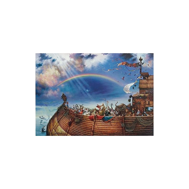 Tom duBois The Promise Hand Signed Canvas Noah's Ark
