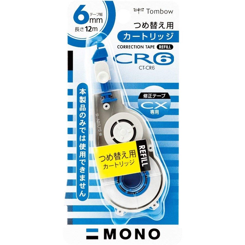 トンボ鉛筆 修正テープ MONO モノCXカートリッジ 6mm CT-CR6