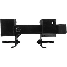 Black Chain Link Residential Strong Arm Double Gate Latch - Chain Link Double Gate Latch for 1-3/8" Gate Frames