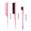 3 Pcs Hair Styling Comb Set, Teasing Hair Brush Rat
