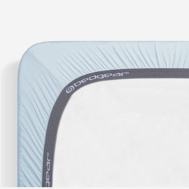 Bedgear Baby Hyper-Wool Performance Crib Sheet – Warmth No Overheating – Soft Touch Wool Blend – Fitted, Breathable, Machine Washable Crib Sheet – 50% Polyester, 45% Viscose, 5% Wool, Baby Blue