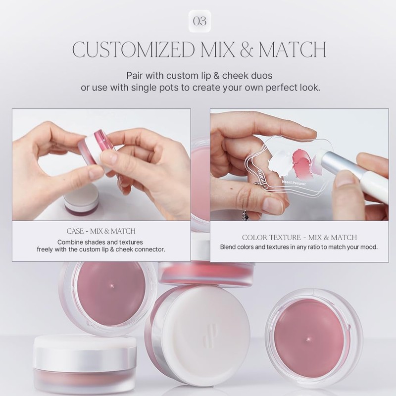 Heart Percent Dot On Mood Custom Lip & Cheek Single