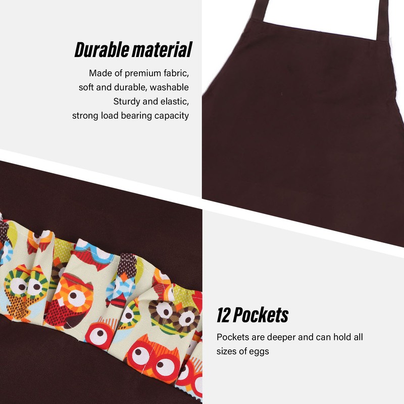 Egg Apron Hands Free Egg Collecting Gathering Holding Bib Apron
