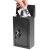 xydled Wall-Mounted Key Drop Box with Key Lock, Metal Mailbox,