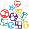 12 Pieces Shape Stencils Geometric Stencils Simple Drawing Stencil Template
