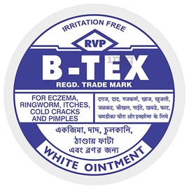  B -Tex White Ointment Indian Skin Ointment (14g X4 Pack)