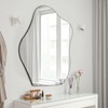 QDSSDECO Asymmetrical Wall Mounted Mirror, Wavy Mirror, Irregular Shaped for