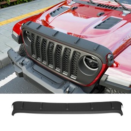powoq Hood Deflector Compatible with 2020-2026 Jeep Gladiator JT Deflector TPE Shield Wrangler JL Hood Protector Replacement for 2020-2026 Jeep Gladiator JT Accessories