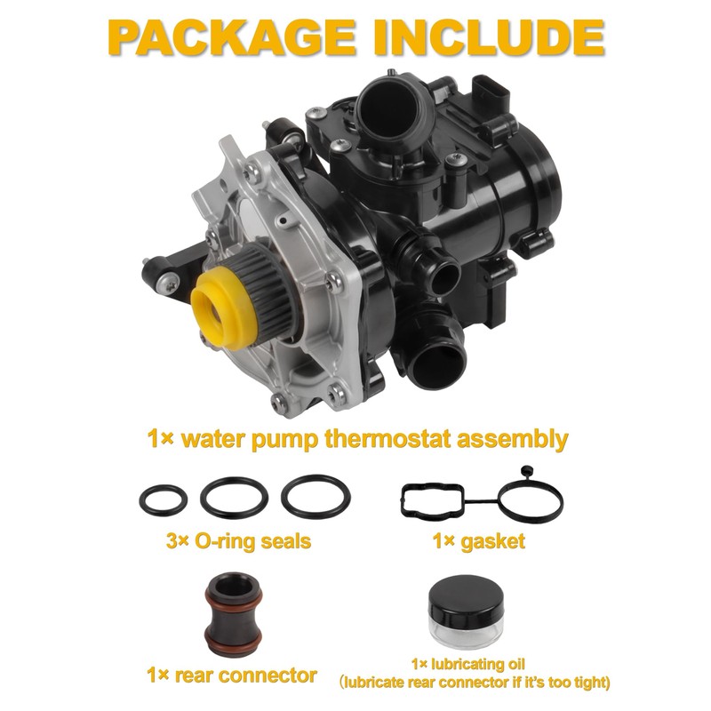 06L121012A Electric Water Pump Thermostat Assembly Coolant Pump With Gaskets