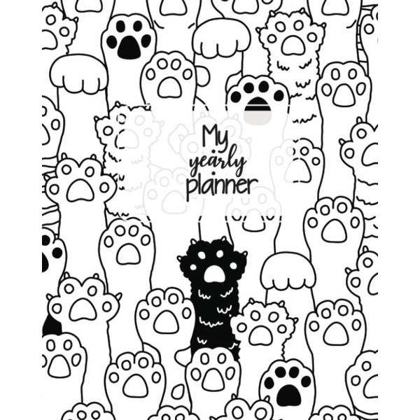 My Yearly Planner: Daily, Weekly, Monthly Undated Planner & Notebook