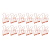 30Pcs Wire Binder Clips 2in Wide Hollow Out Strong Metal