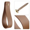 sourcing map 4pcs Leather Curtain Rod Holder 1 x 4.7
