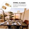IMIKEYA Zinc Alloy Table Leaf Dowel Aligner 20pcs Positioning Tapered