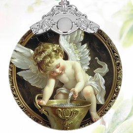 3" Stained Glass Ornaments for Christmas Tree, Christmas Ornament, Christmas Decoration, Christmas Ornaments Clearance, Heirloom Keepsake, Gift Exchange, Gift Idea, Bauble Present - Little Angel