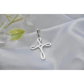 Cross Pendant Sterling Silver 925 Simple Minimalistic Necklace Charm Unisex Jewelry