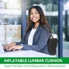 Agatige Inflatable Lumbar Support Pillow, Portable Breathable Lumbar Pillow Low