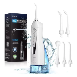 Coslus Flosser Dental De Agua Dental Pick: Irrigador Oral Color Blanco