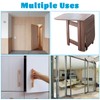 8 Packs Hidden Hinges for Cabinet Doors, 1-3/4" Stainless Steel