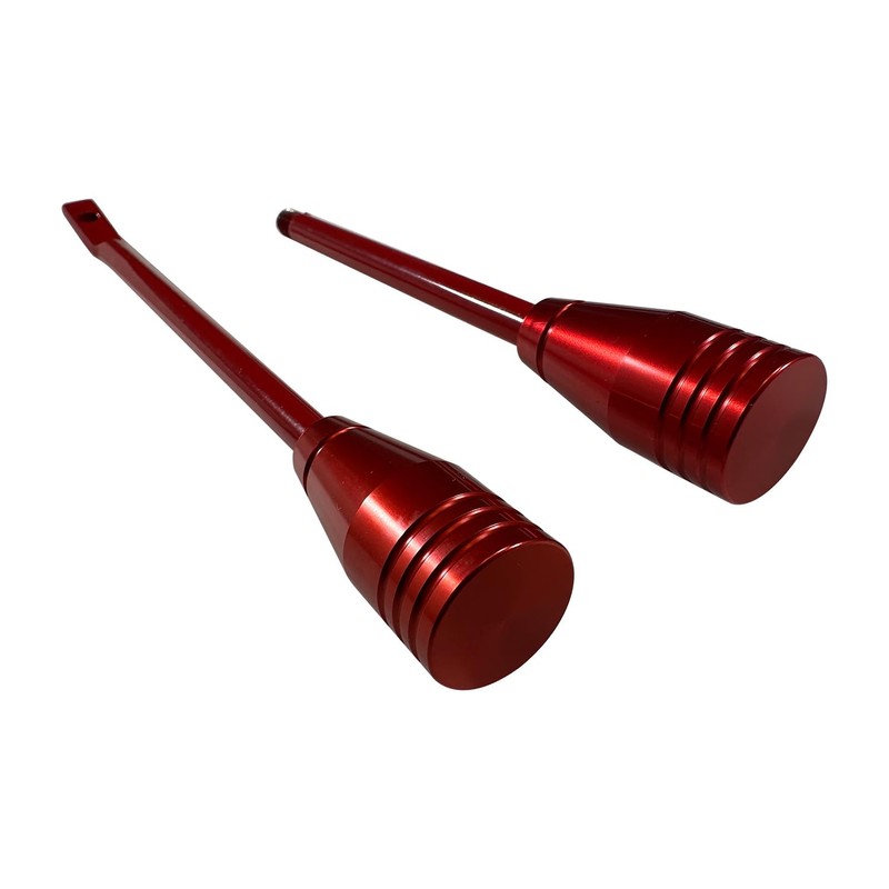 IBESTWOLF Red Billet Aluminum Shifter Turn Signal Lever Hazard Tilt