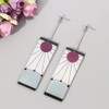 KitsKap Tanjiro Earrings Hanafuda Tanjiro Cosplay Earrings Anime Jewelry Accessories