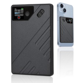 Powate AI Voice Recorder, 64 GB Recorder Supports 112 Languages Transcribe Summarise and Mind-Map with AI Technology, One-Touch Recording, Noise Reduction, for Meetings, Learning, Calls,Black