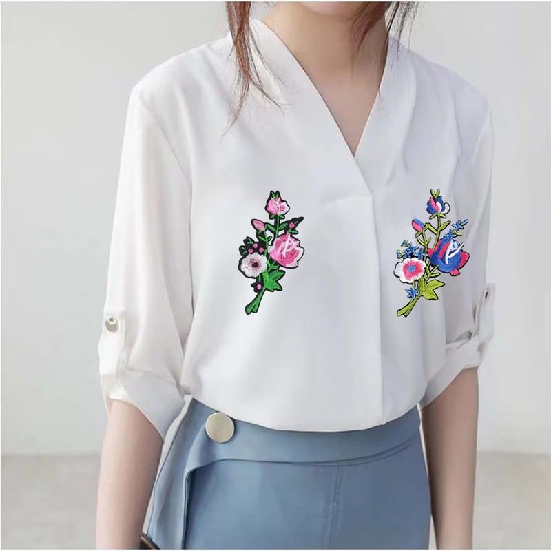 Paotxpum 12 Pieces Embroidered Iron onPatches Iron on Patches Sets