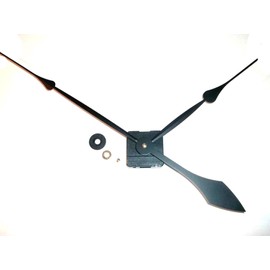 Clock Parts DIY High Torque Wall Clock for Living Dining Room Kitchen Den Office with 12" (#9) Long Spaded Hands, Non-Ticking, Silent, Large Wall Clock, Arms