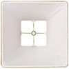 Set of 2 Square Lamp Shades Rust Orange-Red Small 5"