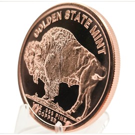 Katy Craig 10 x 1oz 2024 Buffalo Nickel Indian Head Copper Rounds 999 Fine Bullion Supplied in Tub