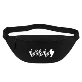 Huuraa Bauchtasche Ho Ho Ho Weihnachtsmann Geschenk 2,5 Liter Black Ho Ho Ho Geschenkidee