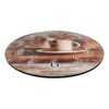 YOAI MDF Wooden Wall Clock Without Ticking Noises Silent Round
