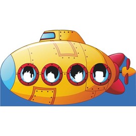 SS11095 Yellow Submarine Band Stand in Cardboard Cutout Standee Standup