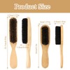 Slick Back Hair Brush 2 Pcs Edge Brushes, Mini Slick
