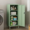 Steehoom Metal Lokcer Cabinet (Green, 19.69" D x 15.75" W
