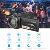 4K/60FPS Camcorders Video Camera 3.7V 2000mAh 3 Inch Touchscreen Video