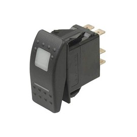 Rocker Switch- (White Pilot Light)- Mom- On-Off- Spst- (Pack of 1)