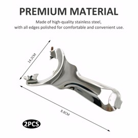 2 Pieces Mason Jar Opener Tool,Canning Jar Opener,Canning Jar Opener for Sealed Lids,No Lid Dents or Damage Easy Twist Multifunctional Bottle Opener,for People with Weak Hands