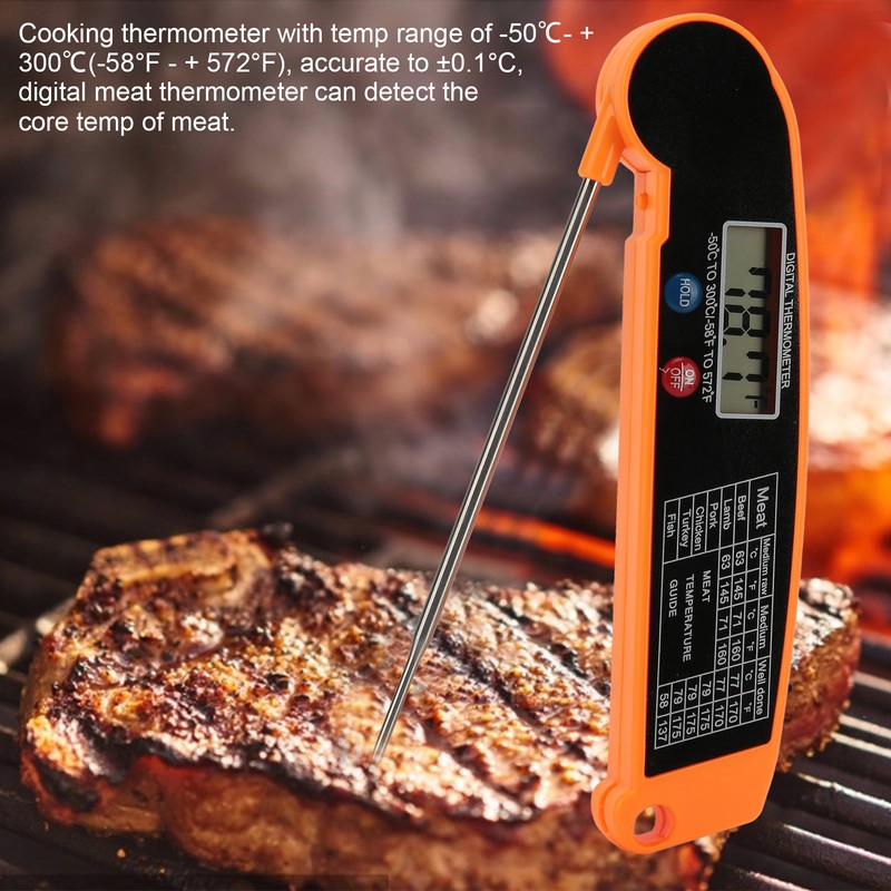 Waterproof Digital Meat Thermometer Instant Read Thermometer for Kitchen Outdoor