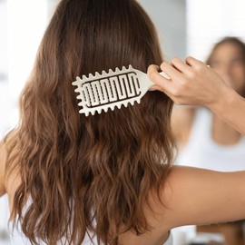 Curling Brush, Curling Brush, Women's Curling Brush, Professional Curling Brush with Handle, Curl Styling without Pull Styling Brush