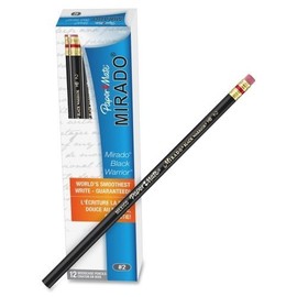 Wholesale CASE of 25 - Paper Mate Mirado Black Warrior Pencils w/Eraser-Black Warrior Pencil, With Eraser,No 2 Soft Lead, 12ea/DZ