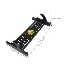 SUPVOX Sturdy Wooden Sword Stand Vertical Wall-mounted Sword Rack Display for Swords Holder