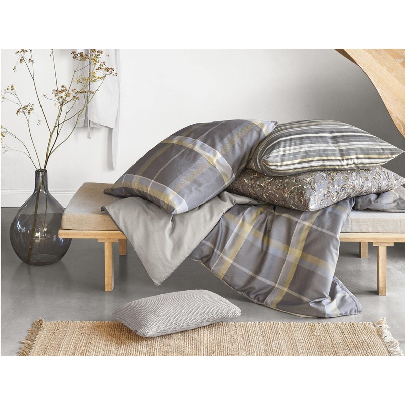 Irisette Bed Linen Maco Satin Grey Size 135 x 200