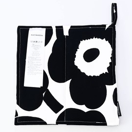 Marimekko 071693 190 Pieni UNIKKO Pot Holder, Black and White