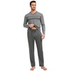 Nieery Men's Pyjamas Sets Cotton Men's Loungewear Set, Breathable and