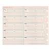 Noritsu Bindex Personal Organizer Refill, Mini 6, Personal Calendar PRF1402