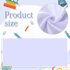 Mindsoft Bulletin Board Fabric 48 '' x 107 '' Class Fabric for Classroom Bulletin Board Background Decor, Pillows, Curtains, Crafts (White)