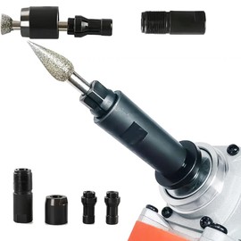 2PC multifunctional 6/3mm angle grinder to straight grinder adapter, improved straight grinder chuck adapter for angle grinder M10 * 1.5 thread cutting woodworking tools