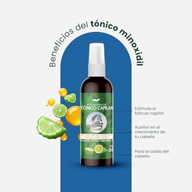 Tónico Capilar 60ml | Activación del Folículo Capilar con Minoxidil | Estimula el Crecimiento del Cabello | Fortalece la Raíz | Control de la Caída Ca