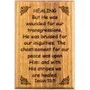 Bible Verse Fridge Magnets, Healing - Isaiah 53:5, 1.6" x