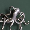 Fyne-Finds Octopus Silver Resin Wall Hanging Multi Hook Coat Scarf